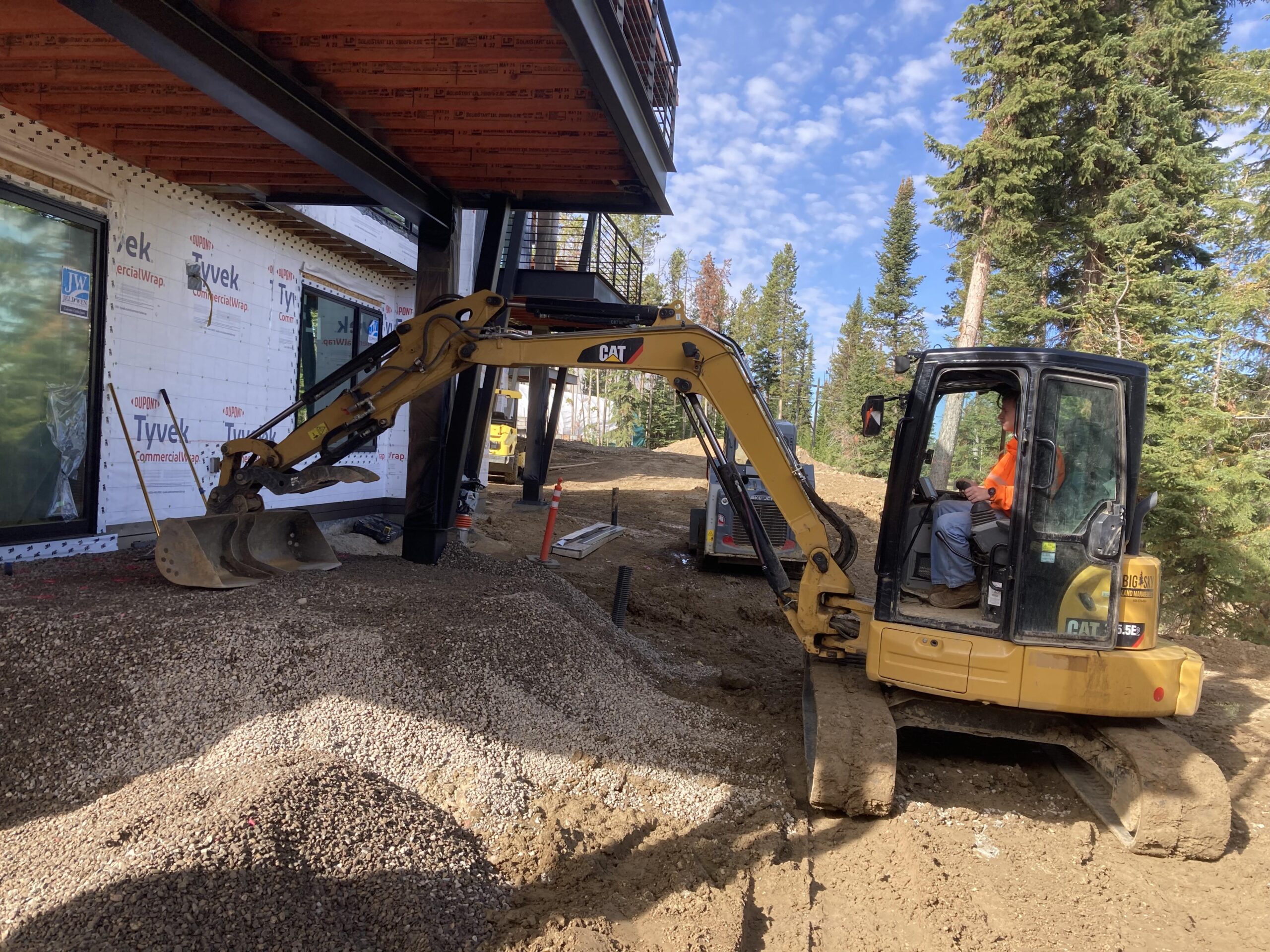 Backfilling for a patio slab
